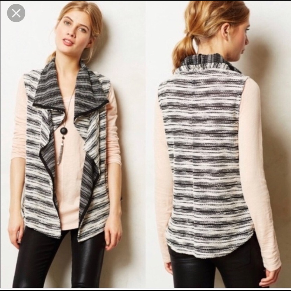 ANTHROPOLOGIE DOLAN Mimeo Vest with Pockets Small